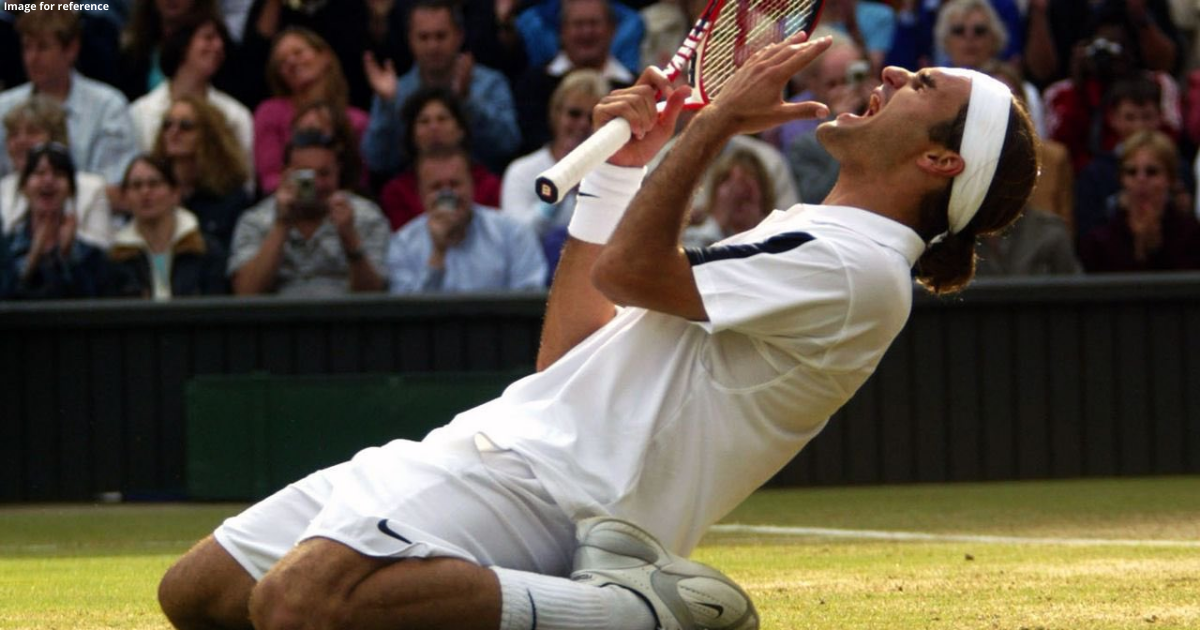 Federer won his maiden major at Wimbledon: Roger Federer won his first Grand Slam title at the 2003 Wimbledon Championships, after defeating Mark Philippoussis in an intense final